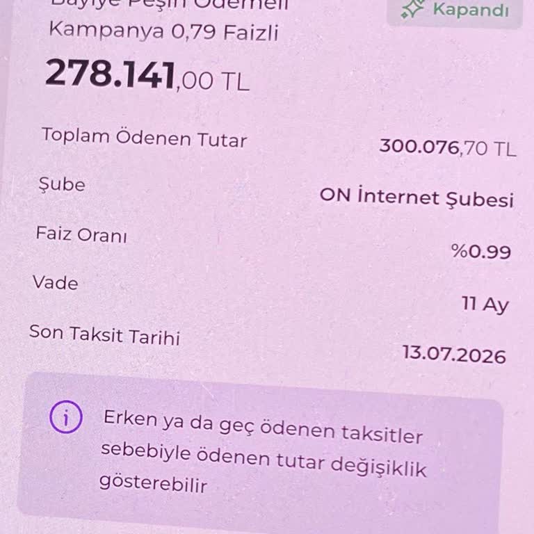 Erken Kredi Ödemesine Rağmen Burganbank 350 TL Şerh Kaldırma Ücreti İstedi