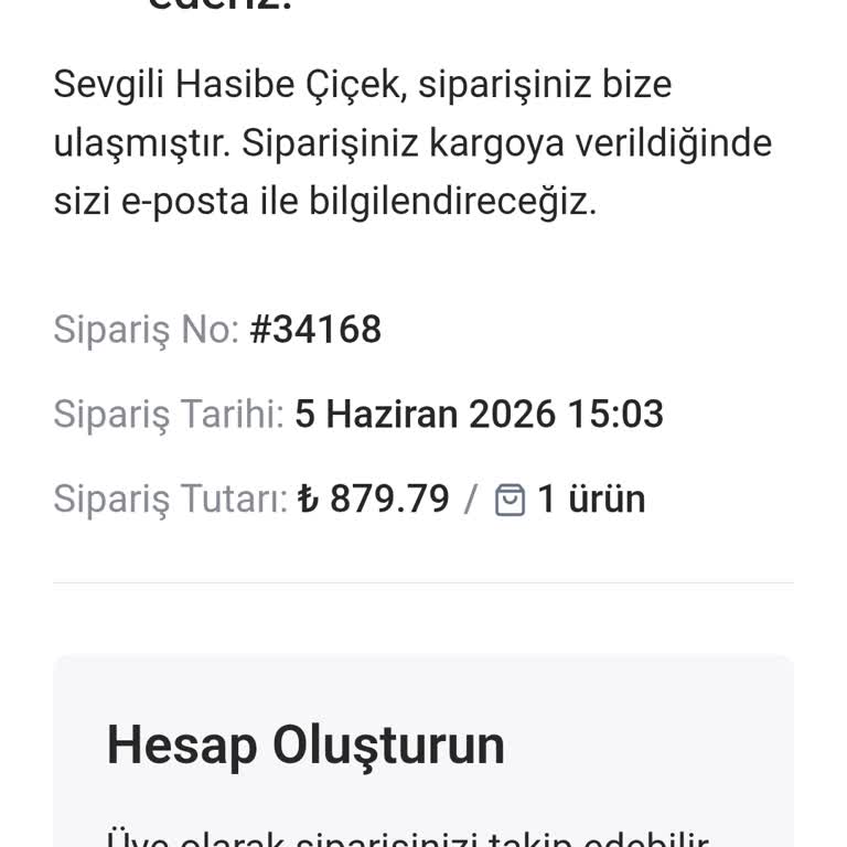 Kargoya Verilmeyen Ceket İçin Acil Bilgilendirme Talebi