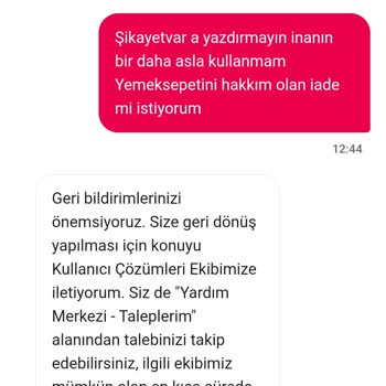 Yanlış Ürün, Soğuk Tost Ve İade Sorunu