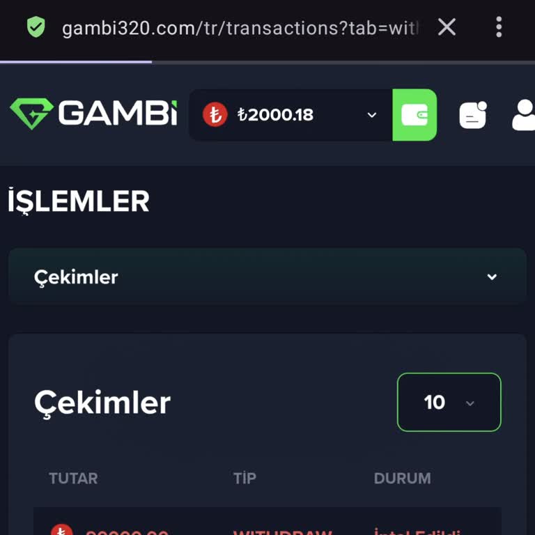 Gambi 90.000 TL Bakiyemi Haksız Şekilde Sildi Ve Çevrim Yasakladı