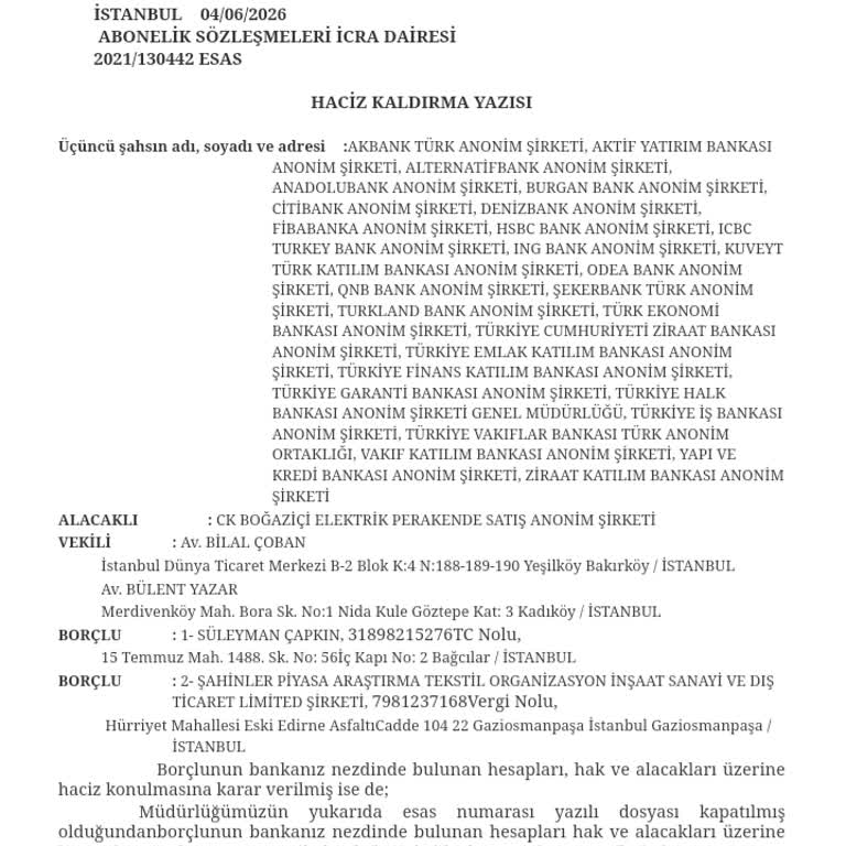 VakıfBank Bireysel Hesaplarımda Haciz Blokesi Kaldırılmadı