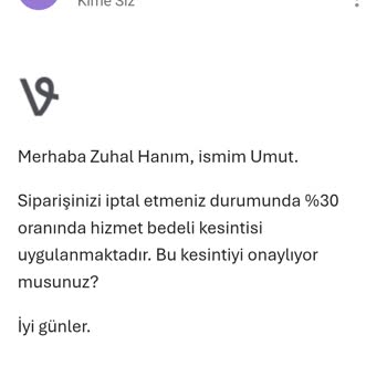Vivense'de Ücretsiz İptal Talebinde Yüzde 30 Kesinti