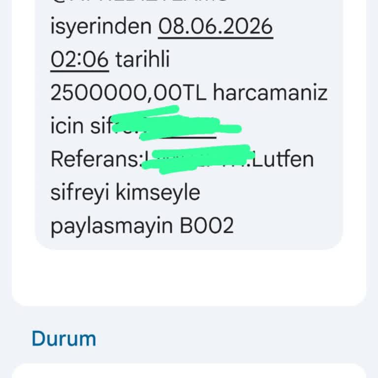 Ziraat Bankası’nın Yüksek Tutarlı İşlemlerde Telefon Onayı Olmaması