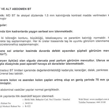 Medipol Sağlık Grubu Sezaryen Ameliyatında Mesane Yırtığı Görmezden Gelinerek Yaşanan Ağır İhmal