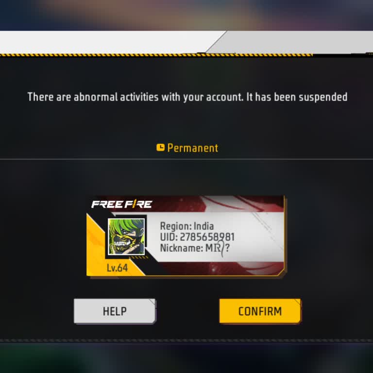 I Apologize for Violating Free Fire Rules and Request Account Unban