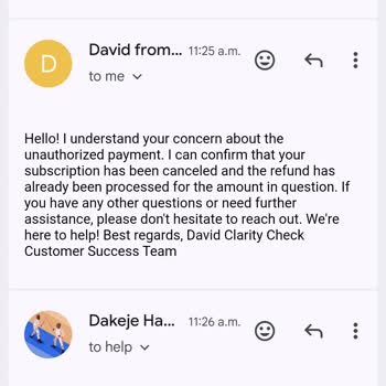 Unauthorized Subscription That ClarityCheck Approved