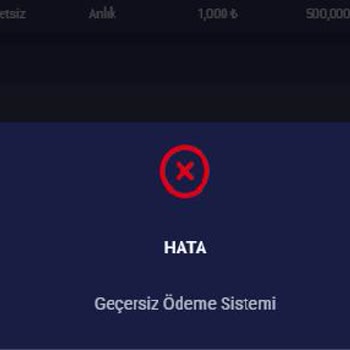 Herbahis'te Minimum Çekim Tutarı Ve Sürekli Geçersiz Ödeme Sistemi Hatası