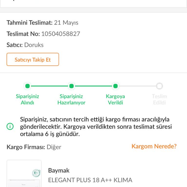 Satıcıdan Gelen Sürekli Bahaneler Nedeniyle Klima Teslim Edilmedi Ve İptal Talep Ediliyor