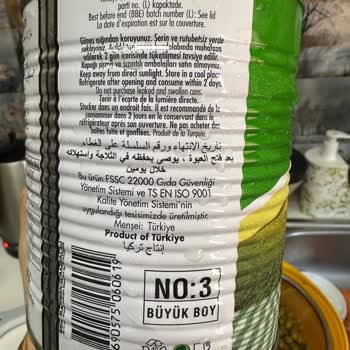 Tamek Bezelye Konserve İçinde Taş Bulunması Sağlık Riski