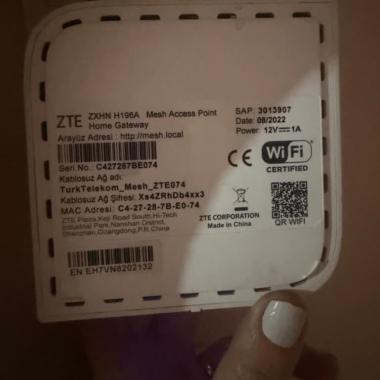 Zte Modem Mesh Cihazları Bağlantısız ve Ücretli Destek Hattına Yönlendirme