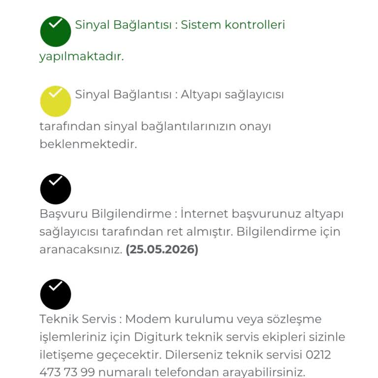Digiturk Ev İnterneti Başvurusu Uzun Süre Bekletiliyor Ve İptal Talebi Yanıt Almadı