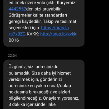 Aras Kargo Yanıltıcı Teslimat Bildirimi Ve Gerçek Teslimat Eksikliği