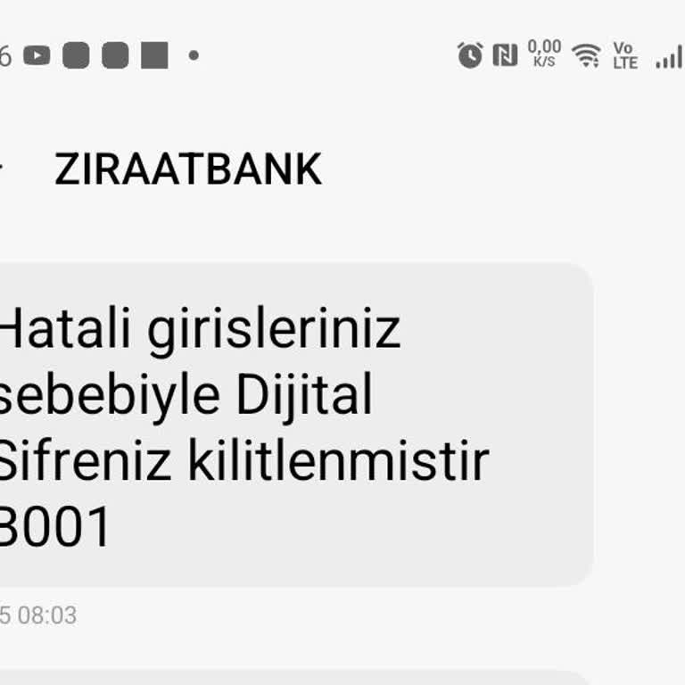 Ziraat Bankası Dijital Bankacılık Blokajı Nedeniyle Erişim Sorunu