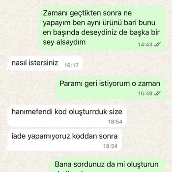 Teslim Edilmemiş Ürün Ve İade Reddi Şikayetim