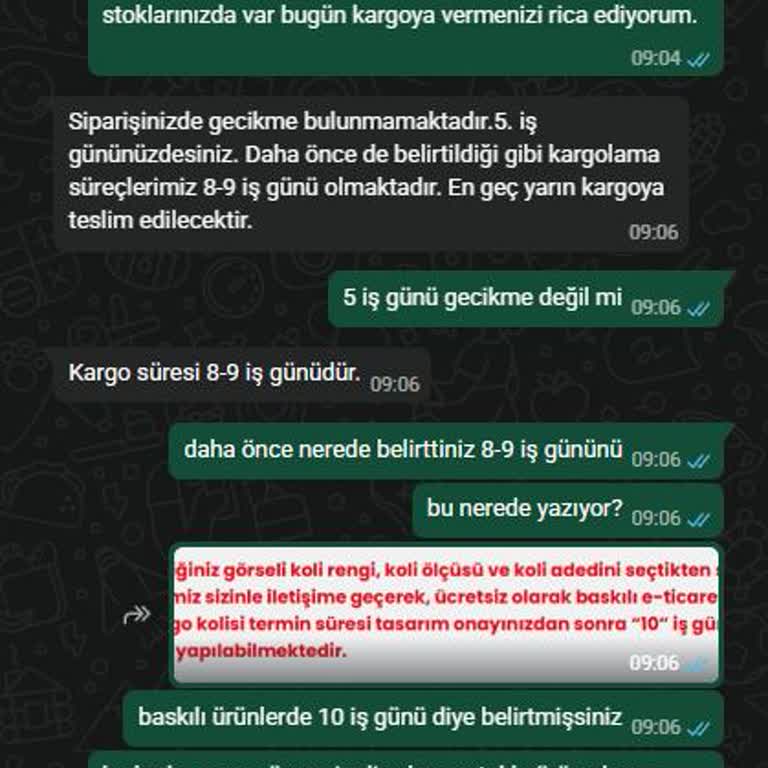 Stokta Var Görülen Acil Ürün Gecikmesi Ve İlgisiz Müşteri Hizmeti