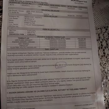 Aksigorta, Elektrik Arızası Kapsamını Gözardı Ederek 1.500 TL Servis Ücretini Reddetti