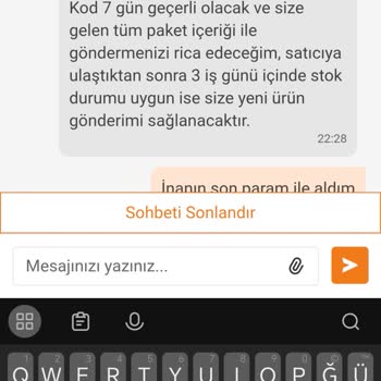 XL Beden Hatalı Columbia Yağmurlukta Değişim Talebi