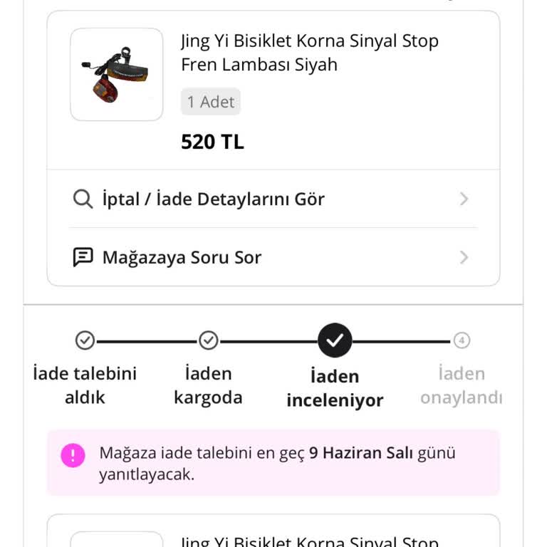 N11 Arızalı Bisiklet Kornaları Ve Satıcının Uzattığı İade Süreci: Tam Geri Ödeme Talebi