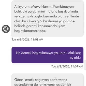 Dyson V15 Kombinasyon Başlığındaki Kırmızı Fırça Kullanımda Koptu, Garanti Değişim Talebi