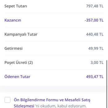 Getir Uygulamasındaki Yanıltıcı Kampanya Ve Güvensiz Deneyim