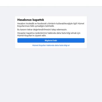 Facebook Hesabım Açıklama Olmadan Kapatıldı, WhatsApp'ım Da Etkilendi
