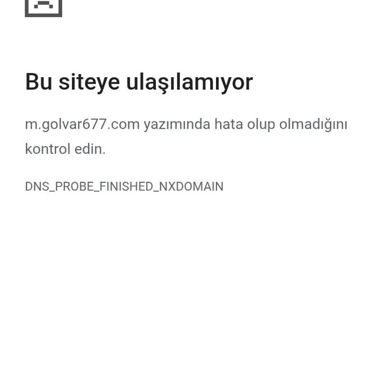Bir Aydır Android Chrome'da Golvar Sitesi Açılmıyor