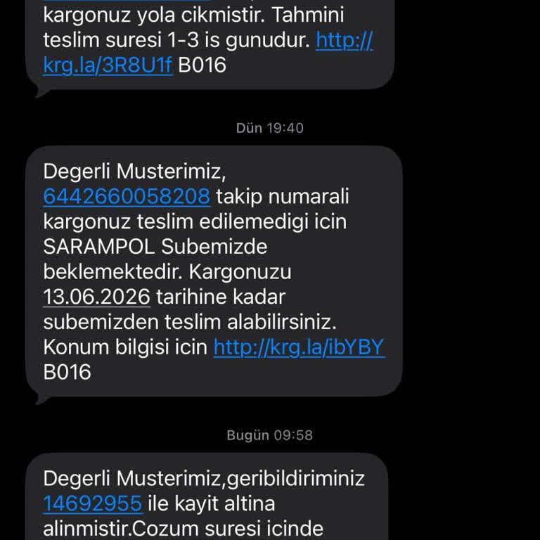 Şarampol Şubesinde 3500 TL Değerindeki Kargom Teslim Edilmedi Ve Personel Saygısız Davrandı
