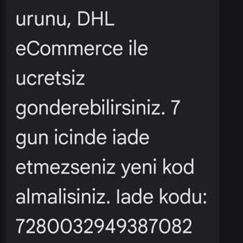 İade Kodu Süresinin Dolması Ve Yüksek Kargo Ücreti Nedeniyle Mağduriyet