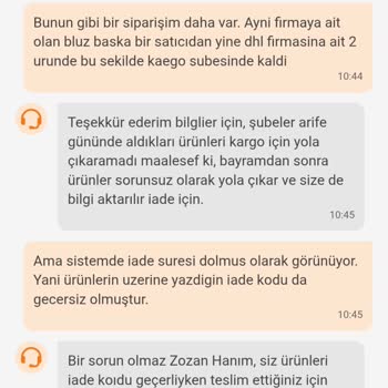 İade Kodu Süresinin Dolması Ve Yüksek Kargo Ücreti Nedeniyle Mağduriyet