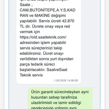 Saat Garantisi Reddi Ve Aşırı Ücret İddiaları