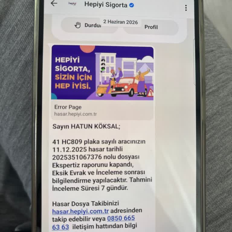 Hepiyi Sigorta’nın Hurda Ödeme Sürecindeki Gecikme Ve İletişim Eksikliği