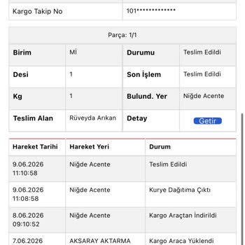 Teslimat Denemesi Yapılmadan Kargo İade Edildi, Teslim Edilmesini Talep Ediyorum