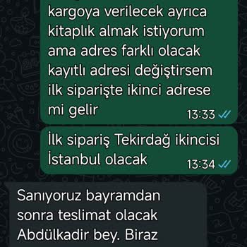 Sipariş İptali Açıklama Ve İade Talebi