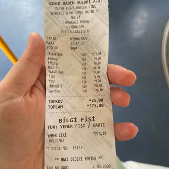 Yetersiz Pişmiş Hamburger Şikayeti