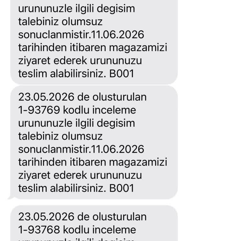 İlk Yıkamada Çekilen Tişörtlerde Garantili Kısalma, İade Talebi