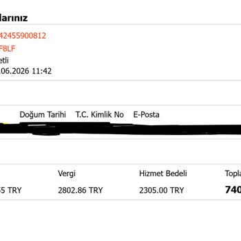 Setur Gift Card’ı Online Kullanamama Ve 4.610 TL Hizmet Bedeli İadesi Talebi