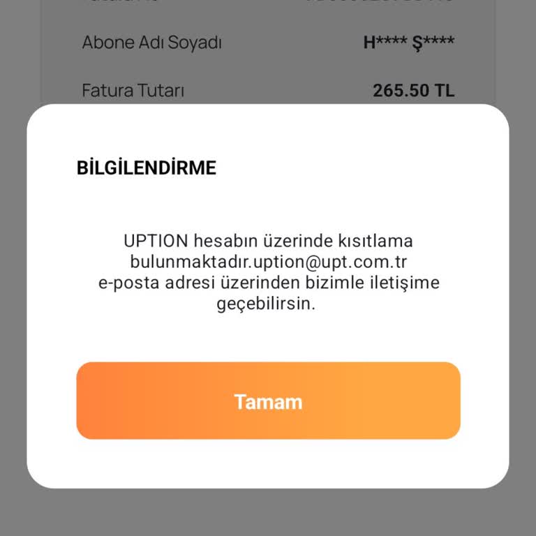 Uption Hesabım Kısıtlandı, Acil Finansal İşlemlerim Engellendi