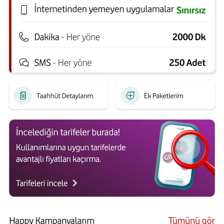 Vodafone 20 GB Tarife Zammı Haksız Ve Bütçemi Zorluyor