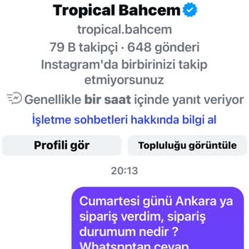 Instagram Üzerinden Avokado Siparişinde Ürün Gönderilmemesi Ve Geri Ödeme İsteği