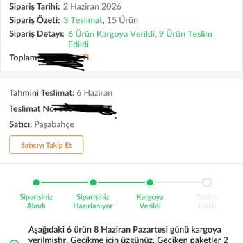 Aras Kargo Dağıtım Alanı Dışında Kaldığım İçin Siparişim Şubeden Alınmak Zorunda Bırakıldı
