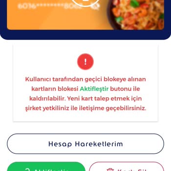Edenred Yemek Kartım Blokeli, Müşteri Hizmetlerinden Açıklama Gelmiyor