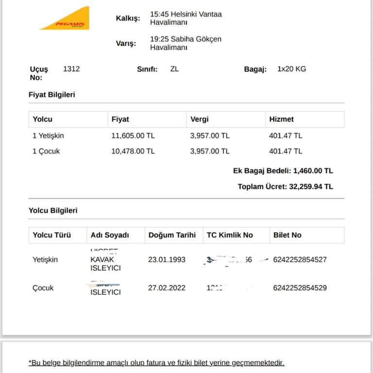 Kredi Kartı Kesim Tarihini Yaklaşan Müşteri 32 Bin TL’lik Bilet İadesi İçin Acil İşlem Talebi