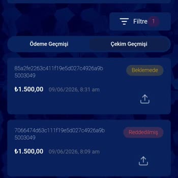 1500 TL Çekim Talebim Sürekli İptal Ediliyor, Destek Yardımcı Olmuyor