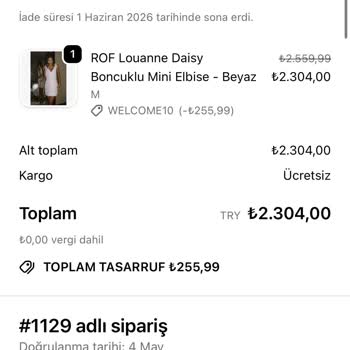 Mezuniyet İçin Yanlış Ve Kalitesiz Ürün Gönderimi, Gecikme Ve İade Cevapsızlığı