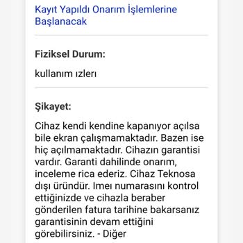 Garanti Servisinde Yanlış Model Kaydı Ve Yetkisiz Müdahale İfadesi Nedeniyle Saatim Onarılmadı