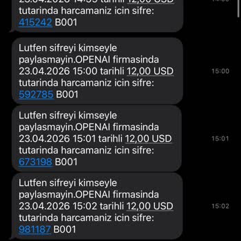 OpenAI'den Yetkisiz Kredi Kartı Çekimi Ve İade Talebi