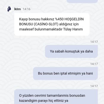 Bonus İptaliyle 11.000 TL Kazancım Silindi, Çekim Engellendi