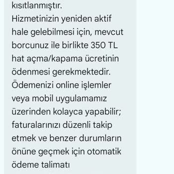 Netspeed Aboneliğinde Kesme Açma Ücretinin İptali Talebi
