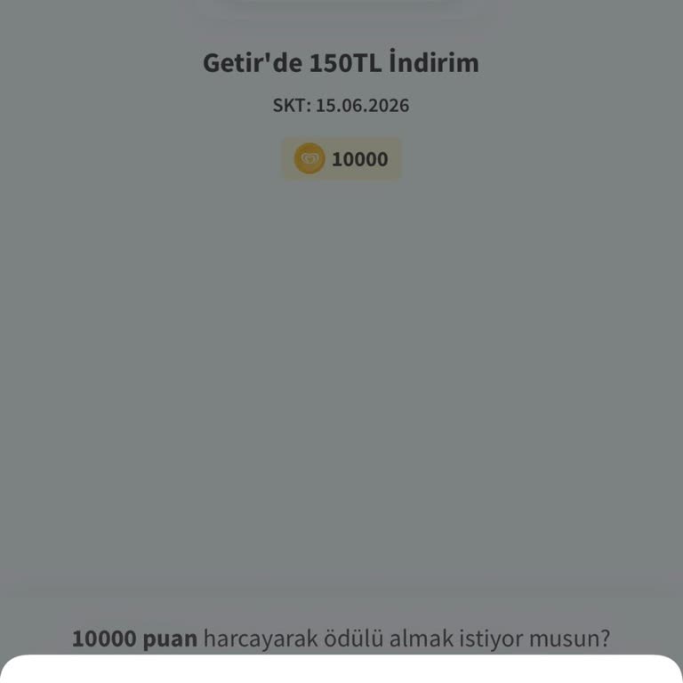 Algida Uygulamasında Getir 150 TL İndirim Ödülünün Alınamaması