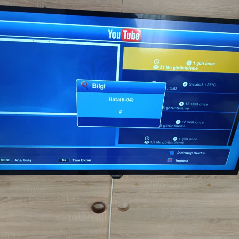 YouTube Hata 8-04 Sorunu Çözülmedi